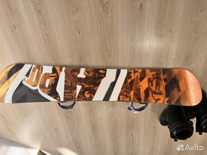 Сноуборд 154см и ботинки