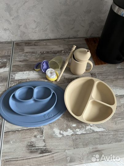 Силиконовая детская посуда