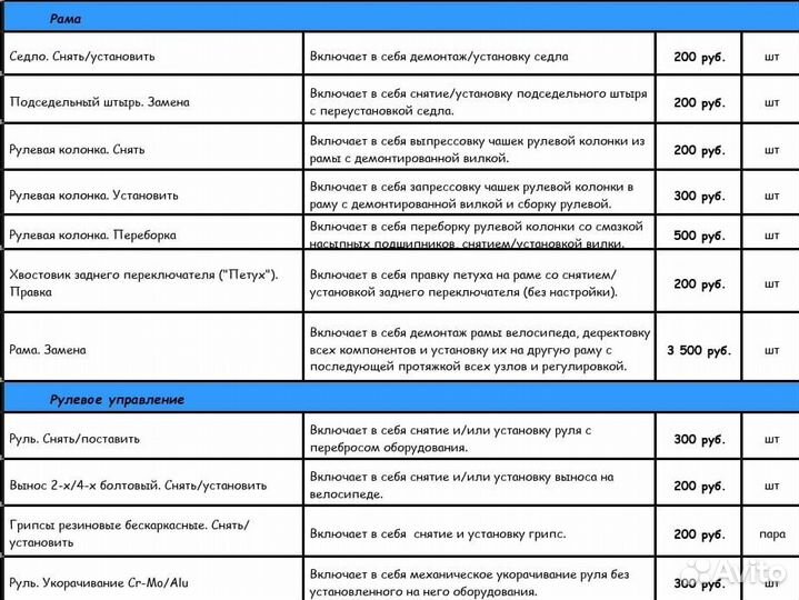 Ремонт велосипедов
