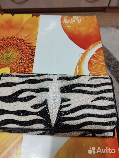 Кошелёк,из кожи ската