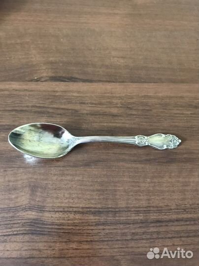 Ложка мельхиоровая с позолотой