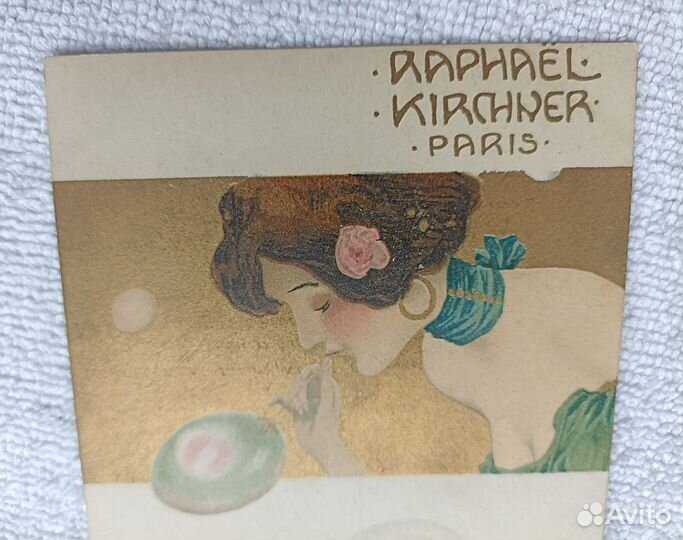 Редкая открытка Raphael kirchner legendes Paris