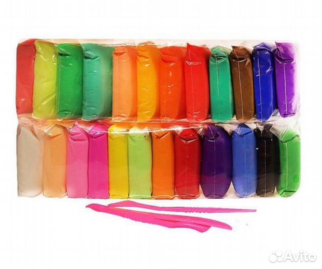 Воздушный пластилин 24 цвета