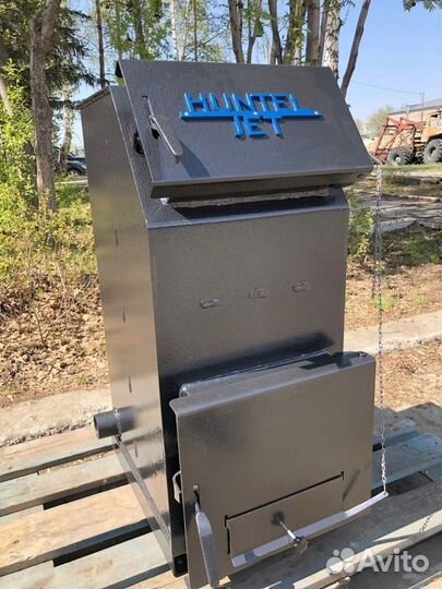 Твердотопливный котел с увеличенной топкой