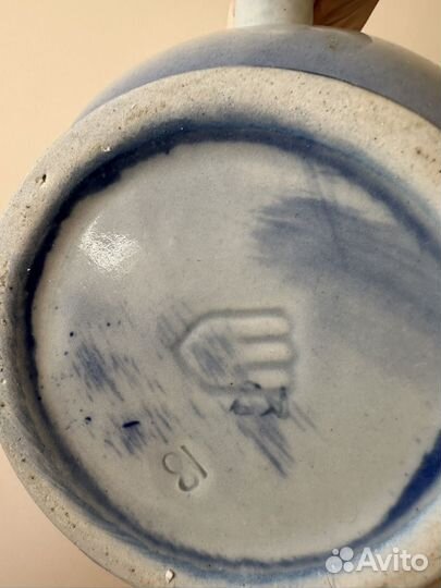 Чайник винтажный доливной, фаянс