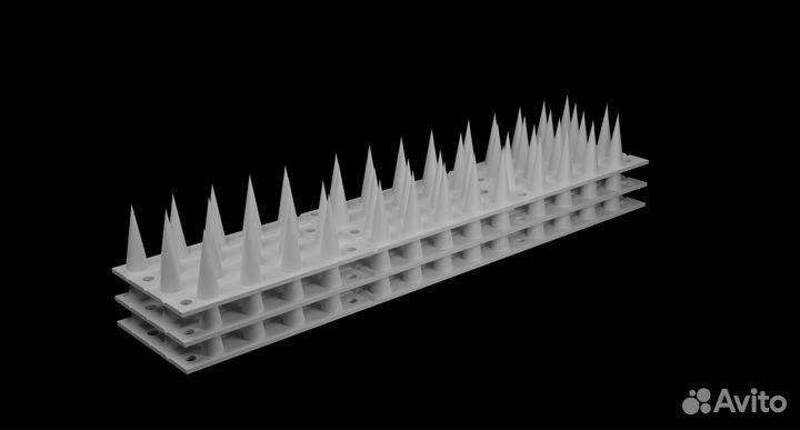Шипы противоприсадные лук пластик 30х6см(10шт)