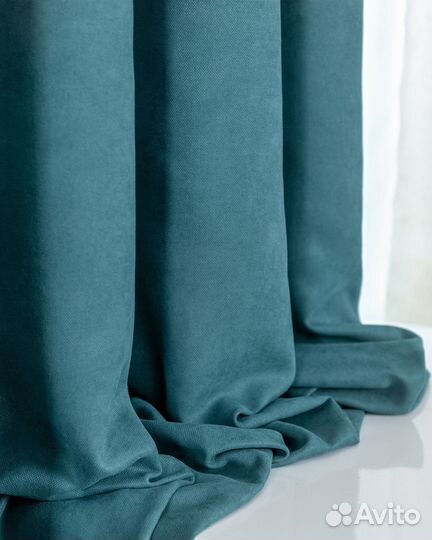 Комплект Шторы и Тюль Эдем Синяя птица+Вуаль