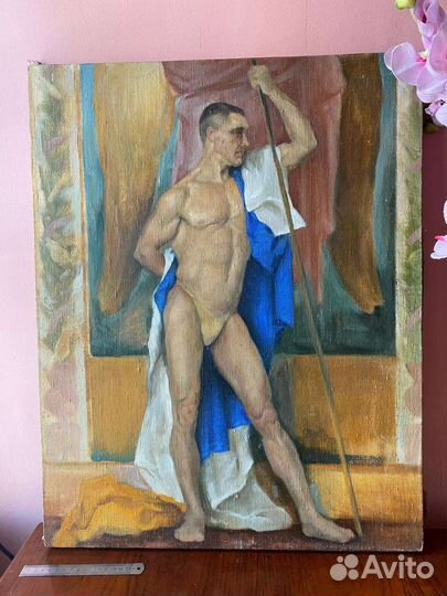 Картины маслом, 2 шт, мужская модель