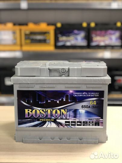 Акб Boston 64 Premuim для ваз 2109
