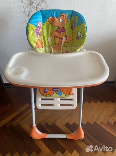 Детский стульчик для кормления chicco polly