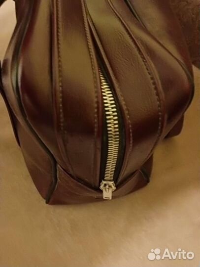 Дорожная кожаная сумка СССР