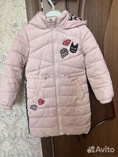 Демисезонная куртка для девочки, размер 110