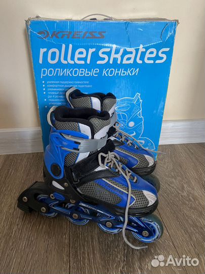 Роликовые коньки раздвижные kreiss 29-32 размер