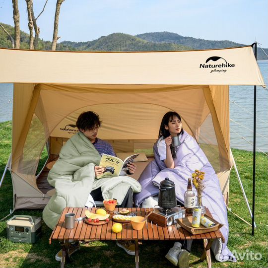 Спальный мешок Naturehike Standart серо-зеленый