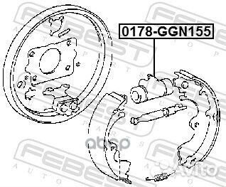 Цилиндр тормозной задний 0178GGN155 Febest