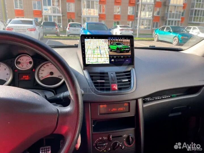 Магнитола android 4.32 Peugeot 207 2006-2015