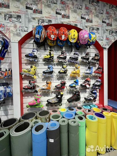 Коврик гимнастический тре-6мм черно-оранж