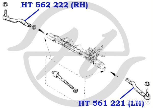 Наконечник рулевой тяги, правый