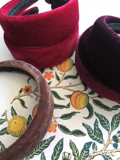 Ободок бархатный