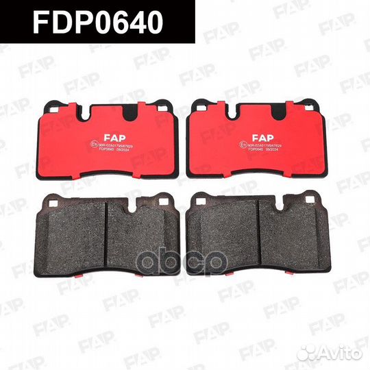 Тормозные колодки дисковые FDP0640 FDP0640 FAP