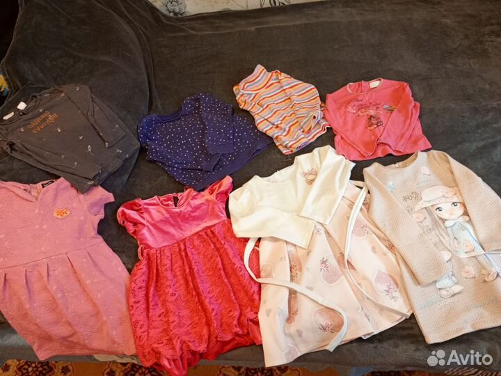 Вещи пакетом на девочку 104 110