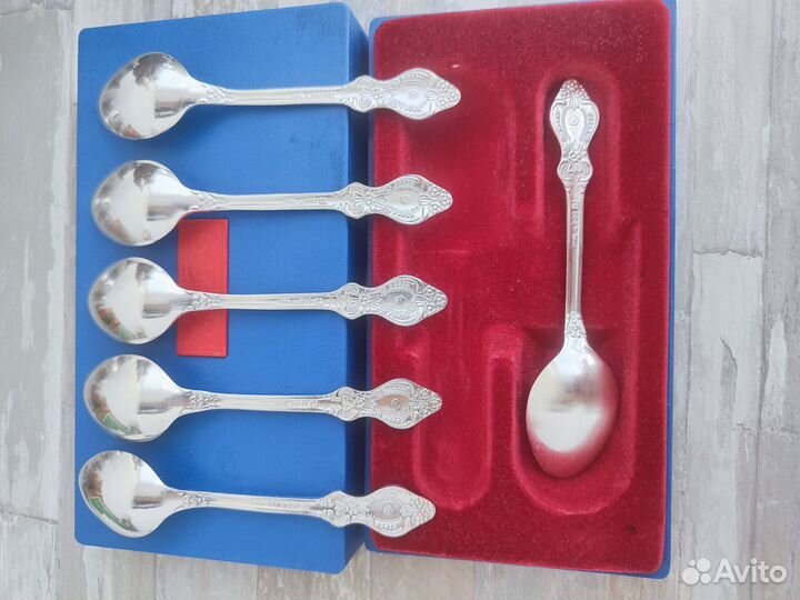 Набор чайных ложек мельхиор СССР