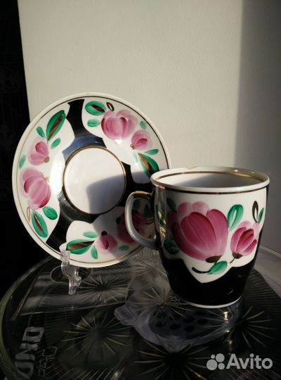 Чайный бокал Тюльпаны/ Пионы 430 мл Вербилки