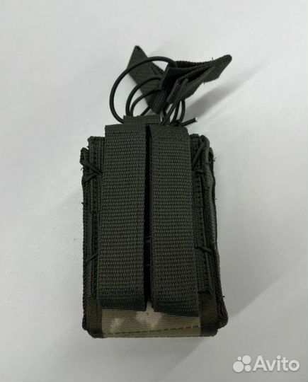 Подсумок тактический на 2 магазина ак открытый 