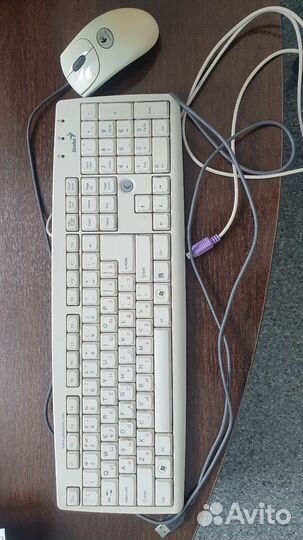 Клавиатура Genius и мышь Logitech б/у