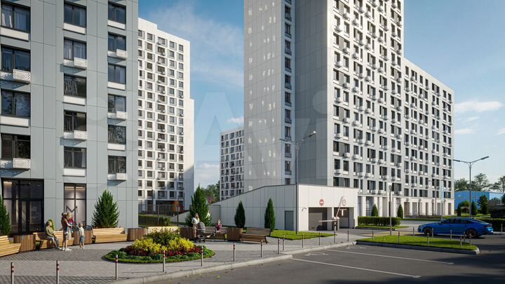 1-к. квартира, 40,3 м², 22/25 эт.