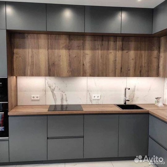 Кухонный гарнитур в минимализме на заказ