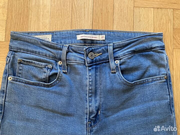 Джинсы Levis 721 High Rise Skinny 27 размер