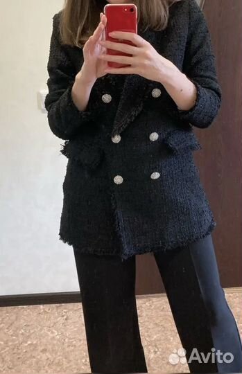 Жакет из твида 42