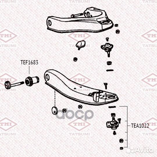 Опора шаровая tatsumi toyota LiteAce/TownAce 82