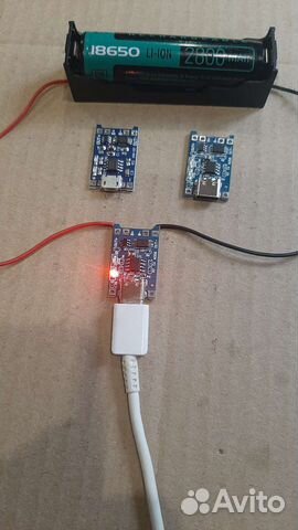 Плата зарядки под один акб