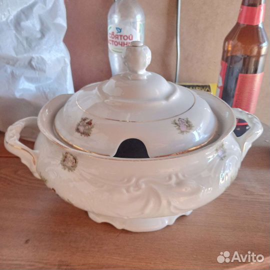 Фарфоровая супница СССР