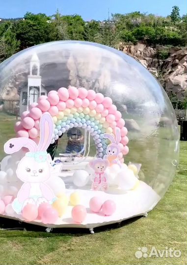 Аренда Бабл Хаус на праздник,фотозона,батут