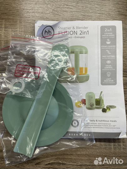 Пароварка блендер happy baby