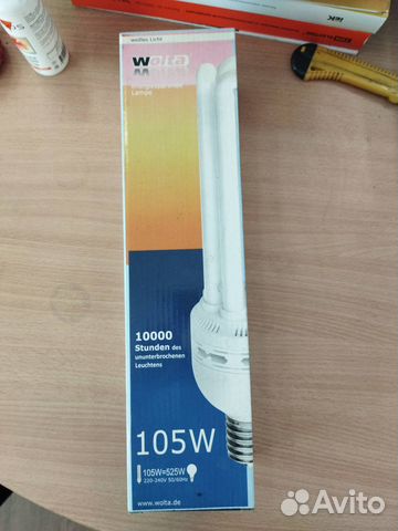 Лампа компактная люм клл 105Вт Е40 6500К Wolta