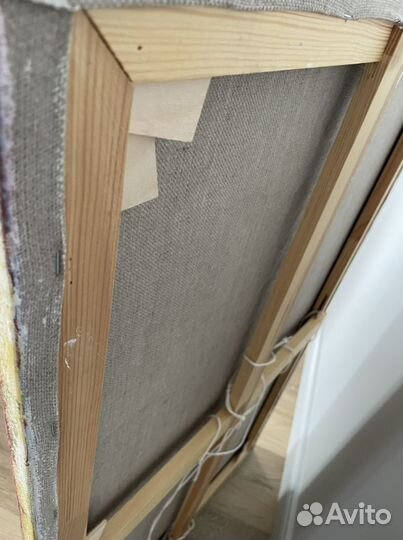 Картина холст масло акрил поталь