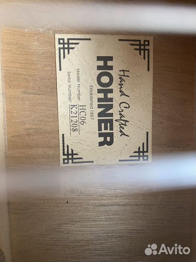 Классическая гитара hohner hc 06