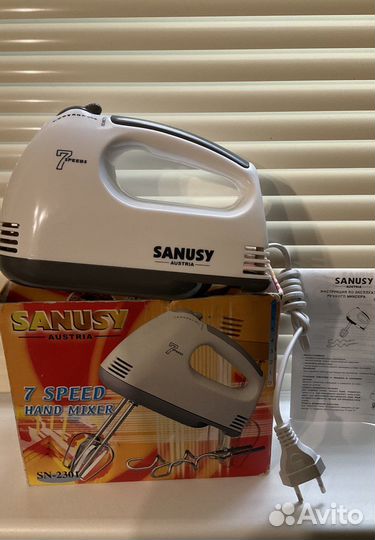 Миксер ручной sanusy новый