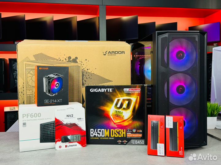 Игровой пк RTX 2060/Ryzen 5 5600/SSD 500GB