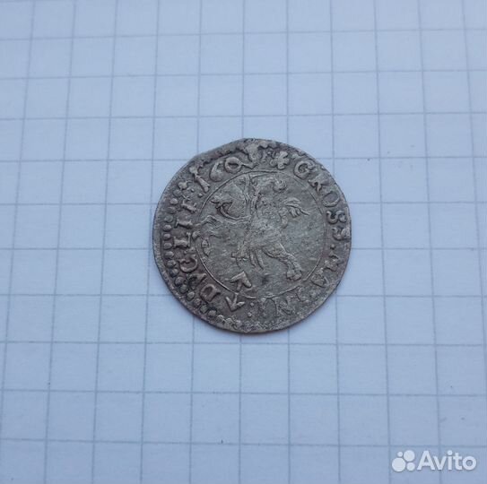 Грош 1609 г. Сигизмунд lll, Ваза. Вильно