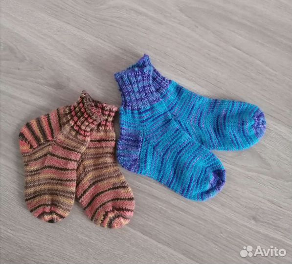Носки вязаные детские, ручная работа
