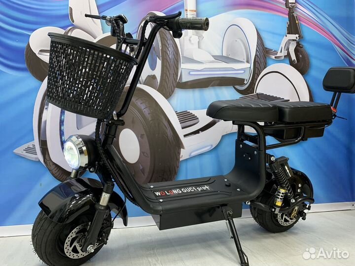 Электроскутер Wolong C1 PRO Plus 1000W 13Ah 2022 г