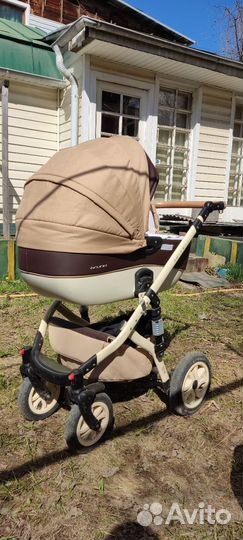 Коляска 3 в 1 Riko Bruno Кофейная