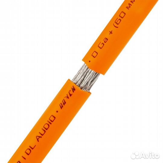 DL Audio Raven Power Cable 0 Ga Orange