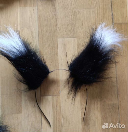 Набор косплей хвост и ушки лисы, белочки