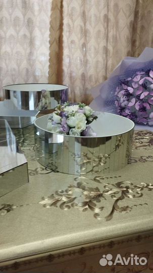 Зеркальные свадебные корзины